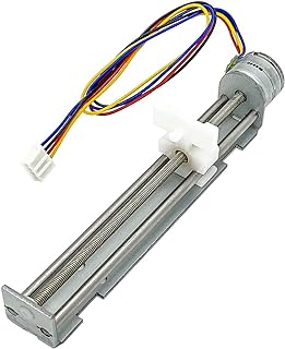 DC 5V-9V 12V 2 Phase 4 Wire Stepper Motor Linear Rail 90mm Stroke Lead Screw Linear Stage Actuator with Nut Slider Step Angle 18 Degree for DIY Laser Engraving Machine