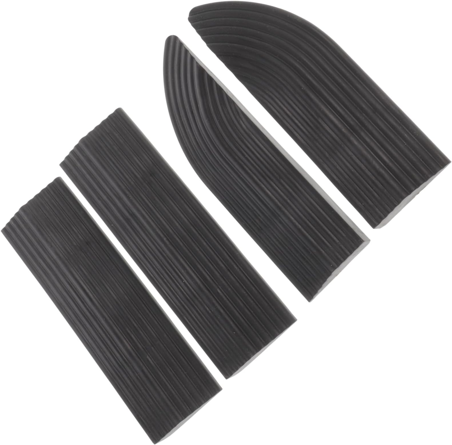 4pcs Portable Sweeping Robot Ramp Durable Anti-Slip Rubber Slope Mat for Home Use for Toy Cars and Wheelchairs Set for Easy Step Transition