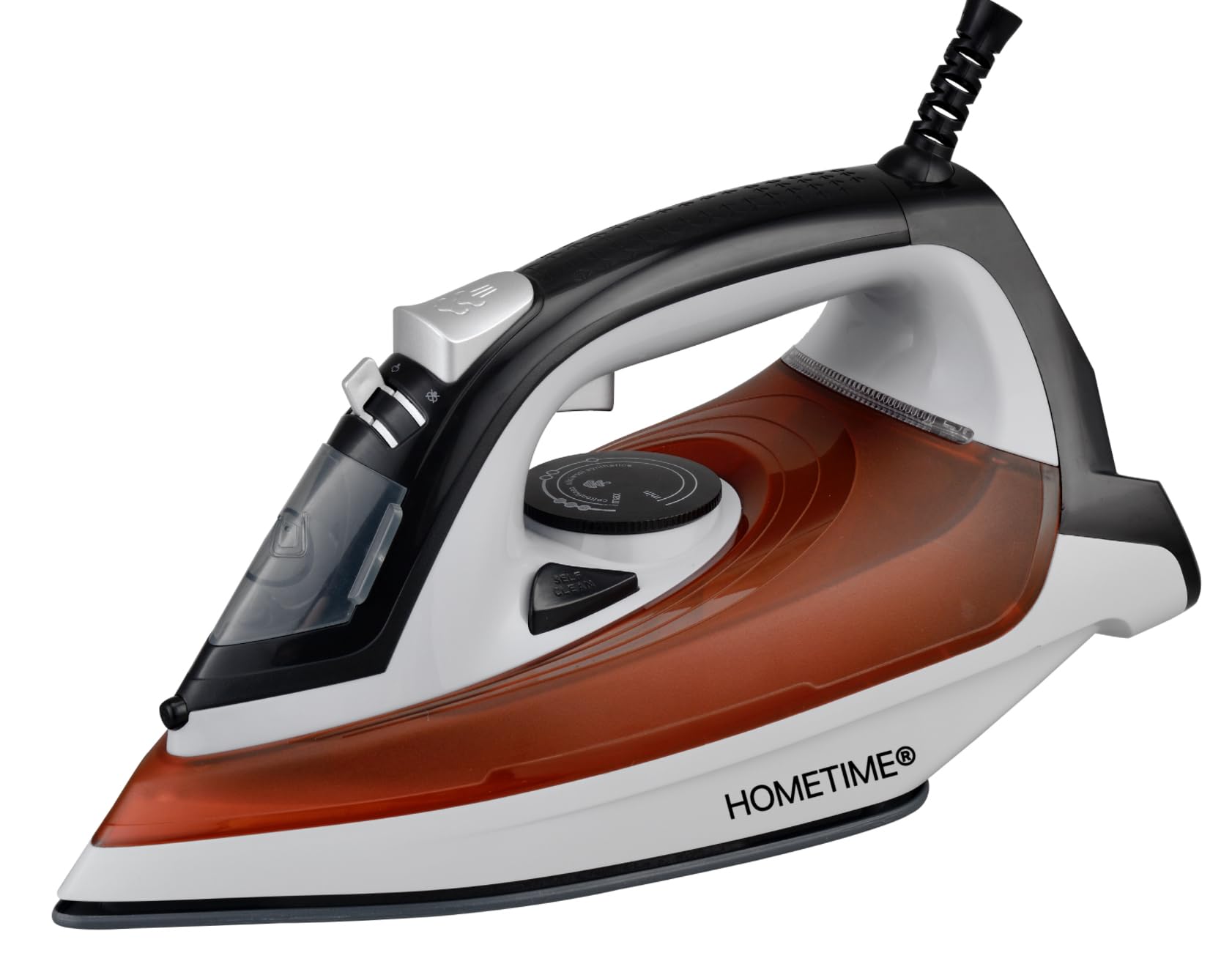 WtrtrCeramic Steam Iron,2200Watts, Ceramic Sole Plate, (HOMETIME,BS-111Red)