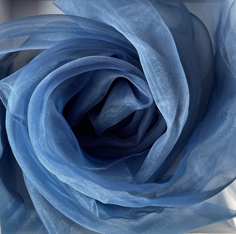 Megachest 145CM Wide Soft Organza Dress Fabric Fancy Costumes Decorations 50 Colors(high Tide,50 Meters) โ image 1