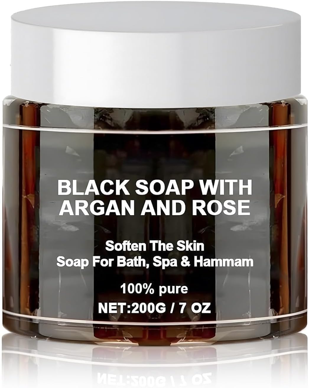 Black Beldi Soap Morocco – Natural Organic Black Soap for Exfoliating, Detoxifying, and Hydrating Skin – Ideal for Body Scrub, Spa & Hammam Rituals, Removes Dead Skin Cells 200 grams