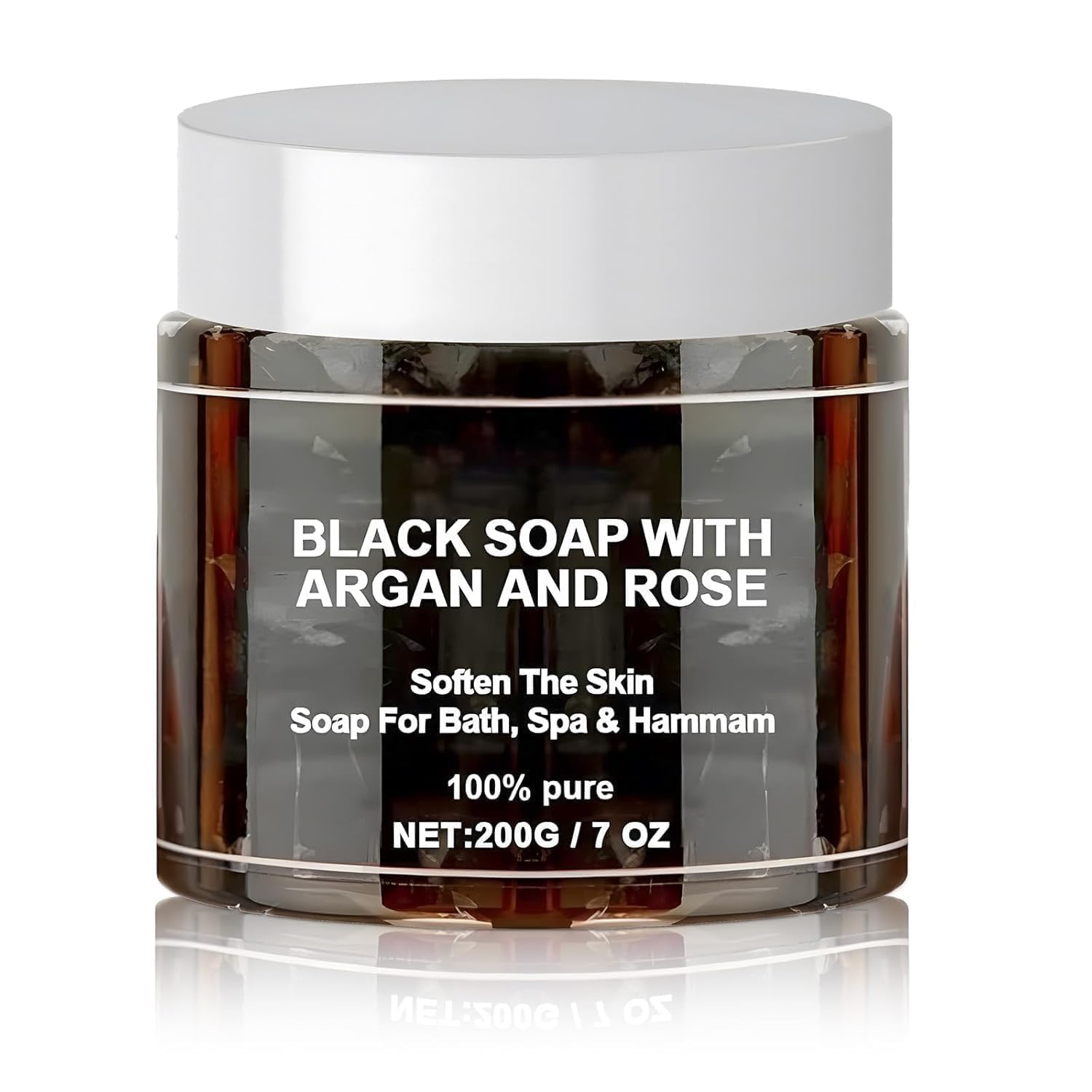 Black Beldi Soap Morocco – Natural Organic Black Soap for Exfoliating, Detoxifying, and Hydrating Skin – Ideal for Body Scrub, Spa & Hammam Rituals, Removes Dead Skin Cells 200 grams