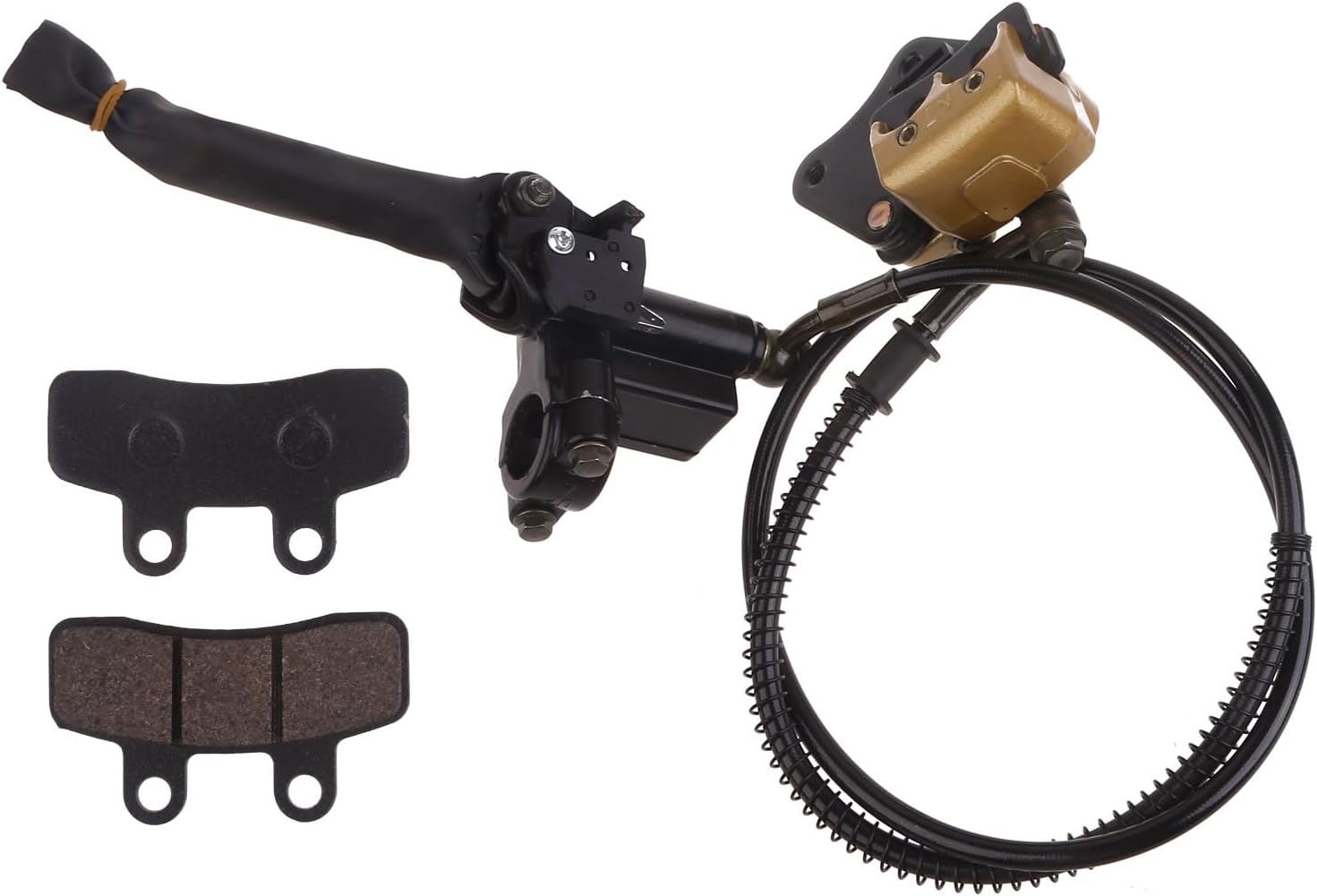 パッドシューズ交換付きフロントディスクブレーキキャリパーセット中国の50cc 125ccダートバイクディスクブレーキマスターシリンダ