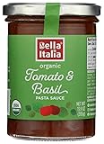 BELLA ITALIA Organic Tomato & Basil Pasta Sauce, 13.9 OZ
