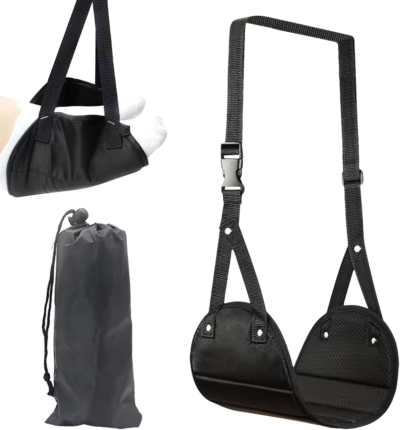 Foot Hammock for Air Travel – Comfortable Suspension for Long Haul Travels | Adjustable Podal Support for TGV and Car with Comfortable Suspension