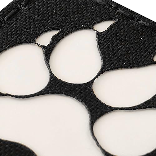 Miniatura 5 de K9 Footprint - Parche reflectante infrarrojo infrarrojo, parche táctico militar para patas de perro con respaldo de gancho, 2 x 2 pulgadas (negro y