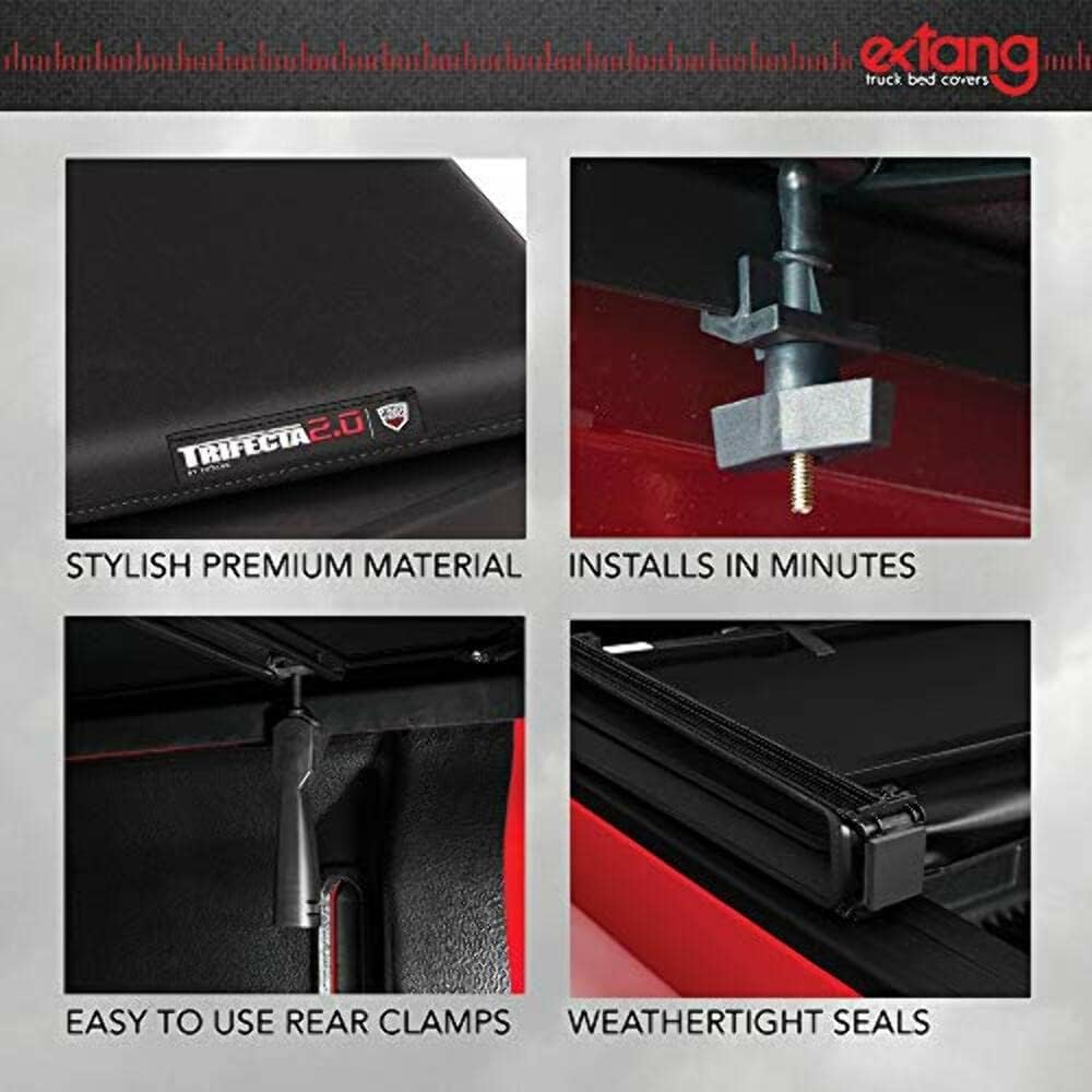 RealTruck Extang Trifecta Toolbox 2.0 Soft Folding Truck Bed Tonneau Cover | 93458 | Fits 2019-2026 Chevy/GMC Silverado/Sierra 1500HD (Does not fit with Factory Side sotrage Box) 8' 2" Bed (98.2")