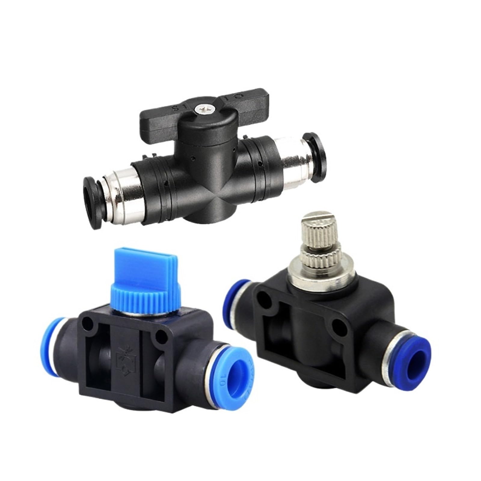 HVFF SA BUC 4/6/8/10/12mm Pneumatic Push in Joint Connector Hand Valve ﻿(SA 8mm)