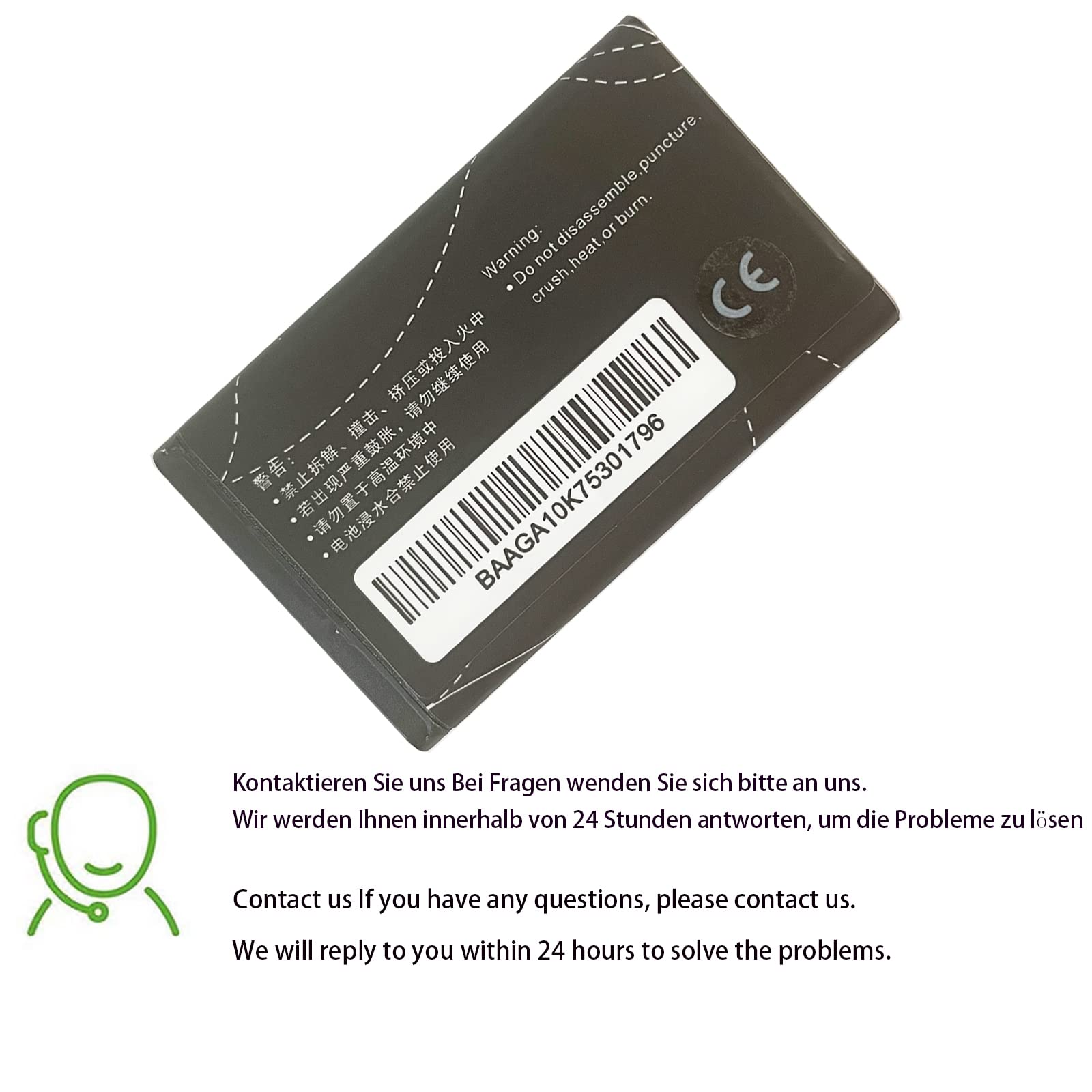 compatibile con Aousavo HB5A2H - Batteria di ricambio IDEOS X2 U8500 U3100 U7510 Router E5200C, E5200W, E5220, E5805, EC5805 3G ET5321S
