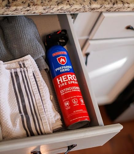 Miniatura 5 de Prepared Hero Spray Contra Incendios  Mini extintores de incendios para casa, coche, garaje  Extintor pequeño de cocina para el hogar, 100% orgánico