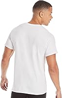 Vista 3 de Hanes Camisetas para hombre, control de olores, absorben la humedad, 100% algodón, paquetes múltiples