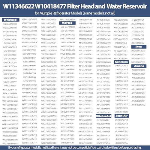 W11346622 Filter Head and Water Reservoir Assembly Compatible with Whirlpool OEM W11346622 Filter Head Replace W10418477 W10463663 W10657240 W10657242 W10736751 W10753488 W11308017 etc. -1 Year by FUDAR - Used condition - Image 7