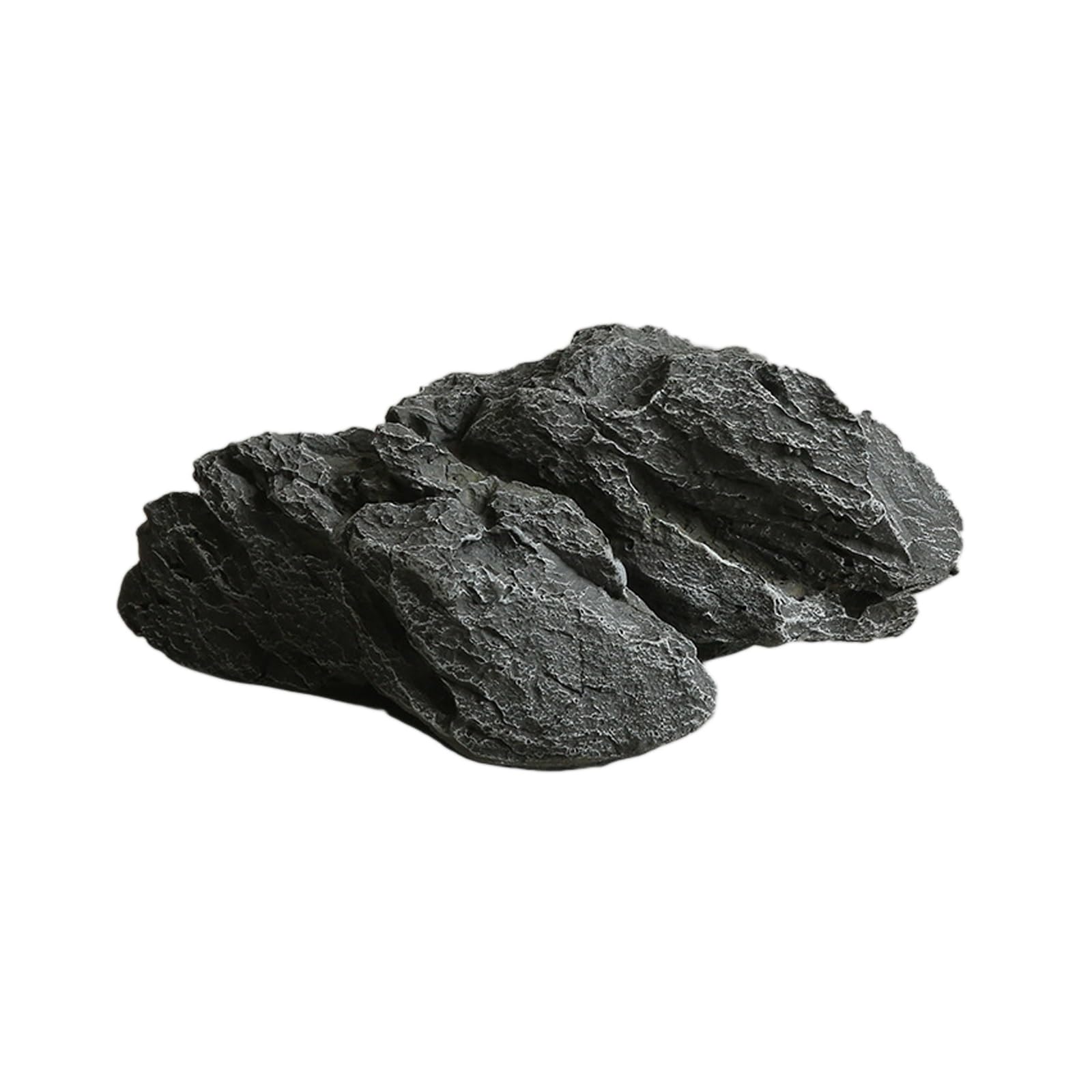 Piedra de paisajismo multiusos, roca artificial con textura natural realista, para decoración de interiores y exteriores (26,9 x 14 x 13 cm)