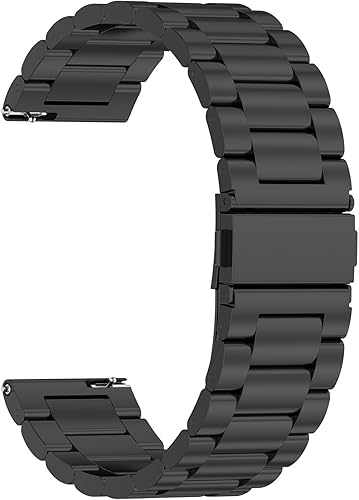 Miniatura 3 de Amazfit Bip 5 bandas para mujeres y hombres, acero inoxidable, metal de repuesto, correas de reloj para reloj inteligente Amazfit Bip 5