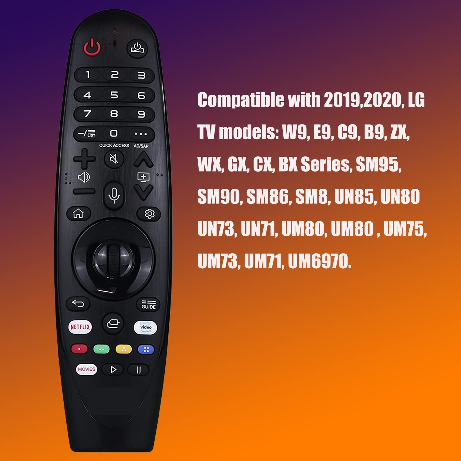 VINABTY Nuovo MR21GC IR Telecomando di ricambio MR21GA TV Telecomando Per LG MR21GA MR21GC TV Remote Controller