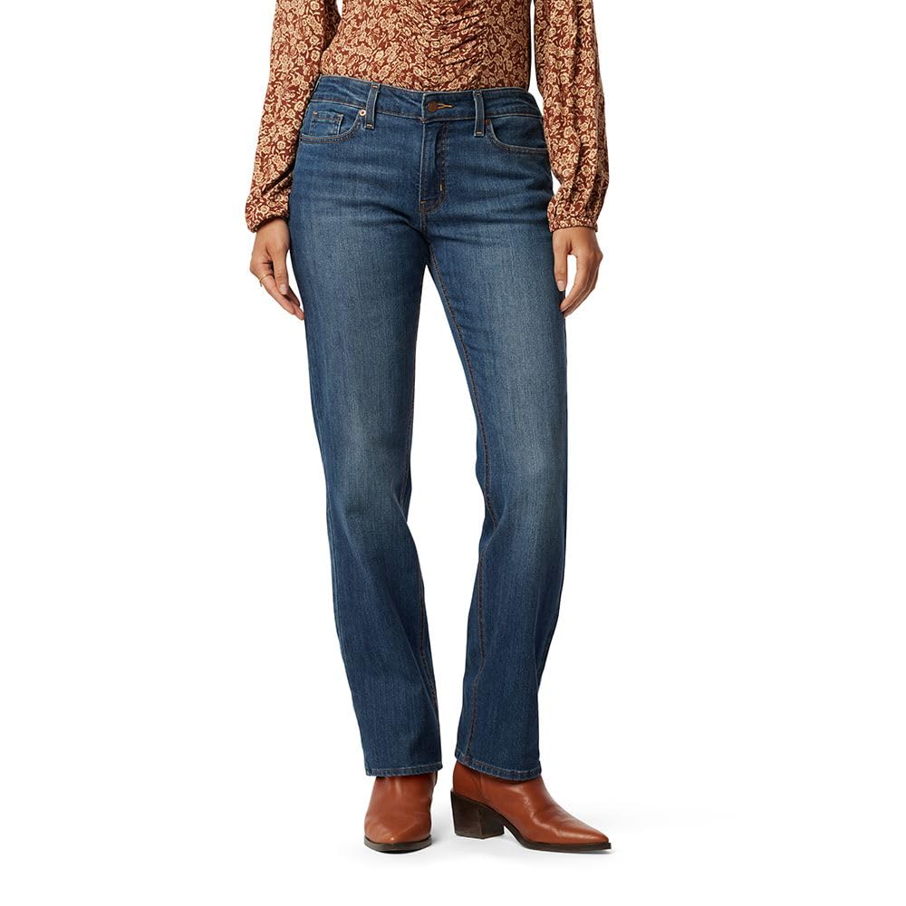 LEVI STRAUSS SIGNATUREWomens True Straight Jeans (Brushed)