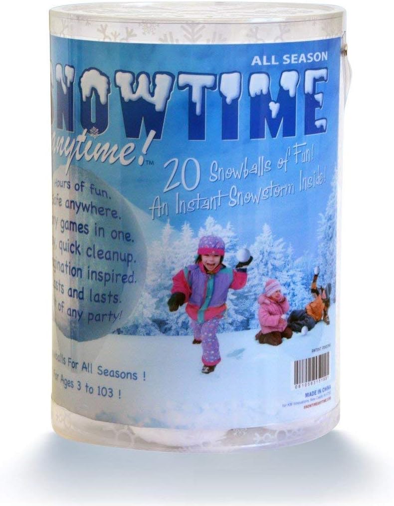 SNOWTIME ANYTIME Indoor Snowball Fight 20 Pack