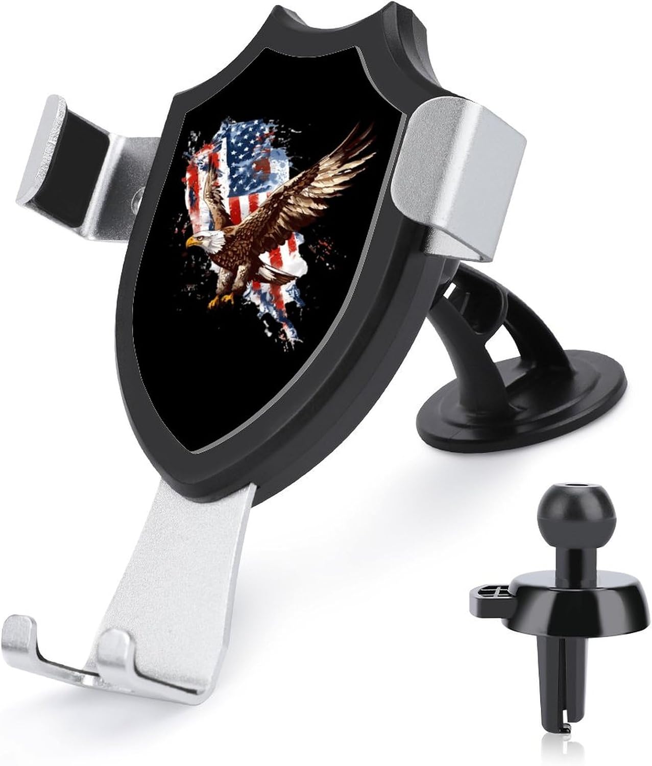 Flying Eagle American Flag Funny Phone Mount Adjustable Angle for Car Dashboard Windshield Vent Universal Automobile Accessories