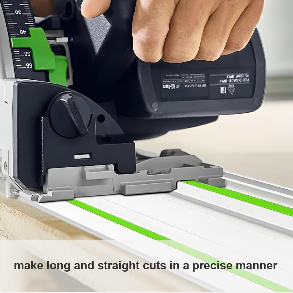 110in Guide Rail FS-1400/2, 110" Track for Festool TS-55/TS-60/TS-75 Track Saws, 110in Guide Rail With Connector, High-Strength Aluminum Alloy