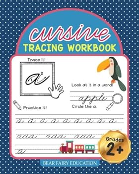 Paperback Cursive Handwriting Workbook for 3rd 4th 5th Grader: Alphabet Letter Cursive Tracing Book, Cursive handwriting workbook for kids, Cursive writing practice book