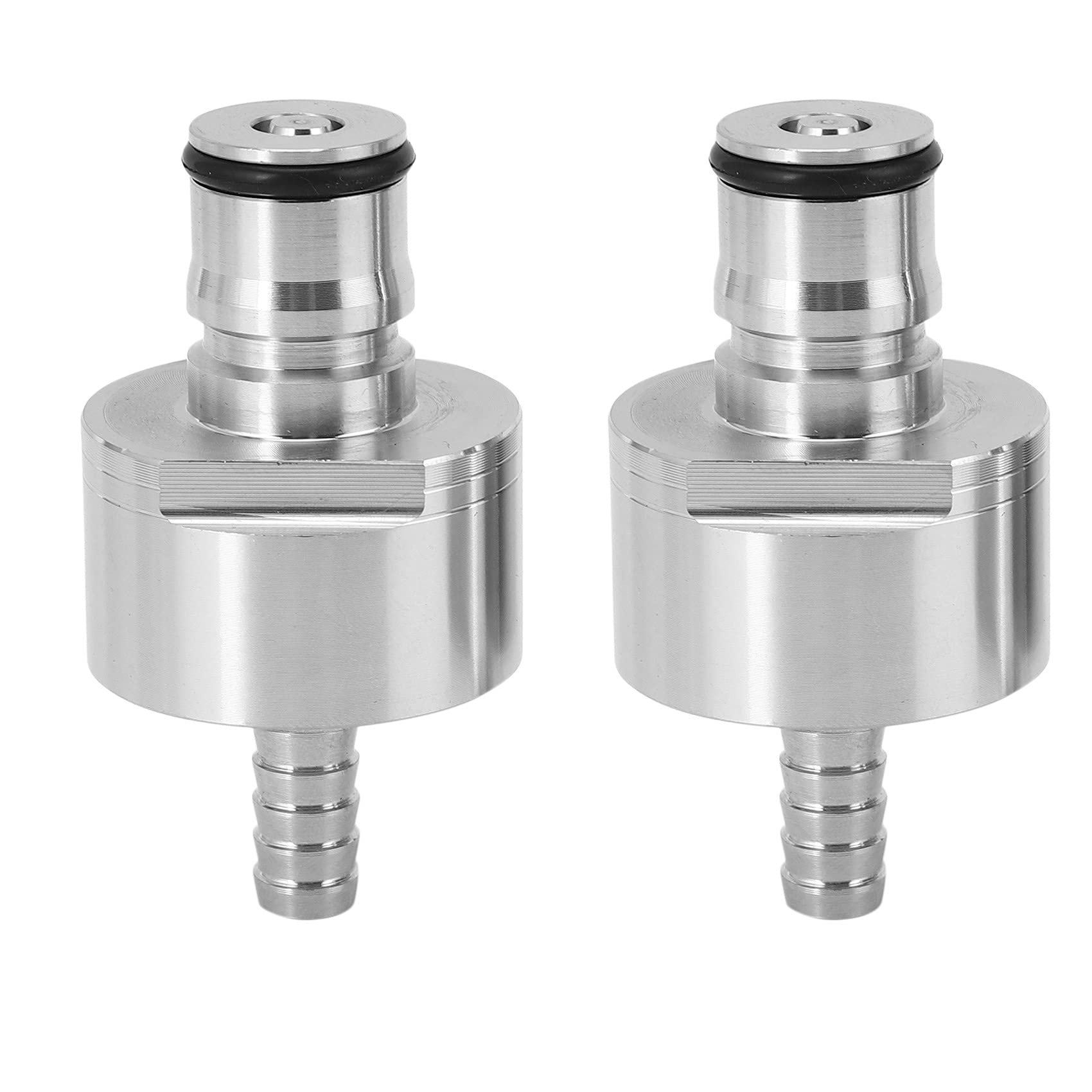 2 pezzi / Lot 304 in acciaio Carbonation Cap 5/16 pollici Barb, Lock Typ, Fit Soft Drink PET Bottiglie Homebrew Kegging
