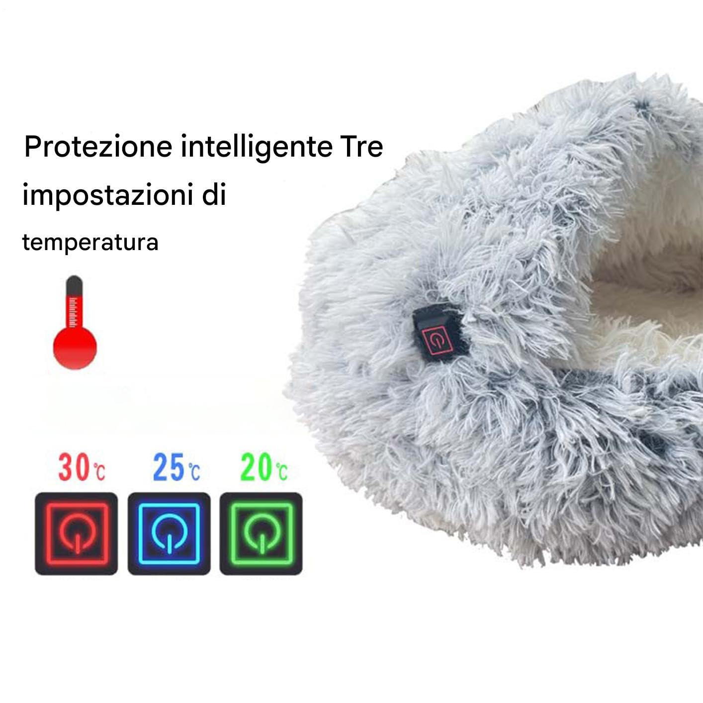 Generico Cuccia Riscaldata Per Gatti Tana Calda Morbida Per