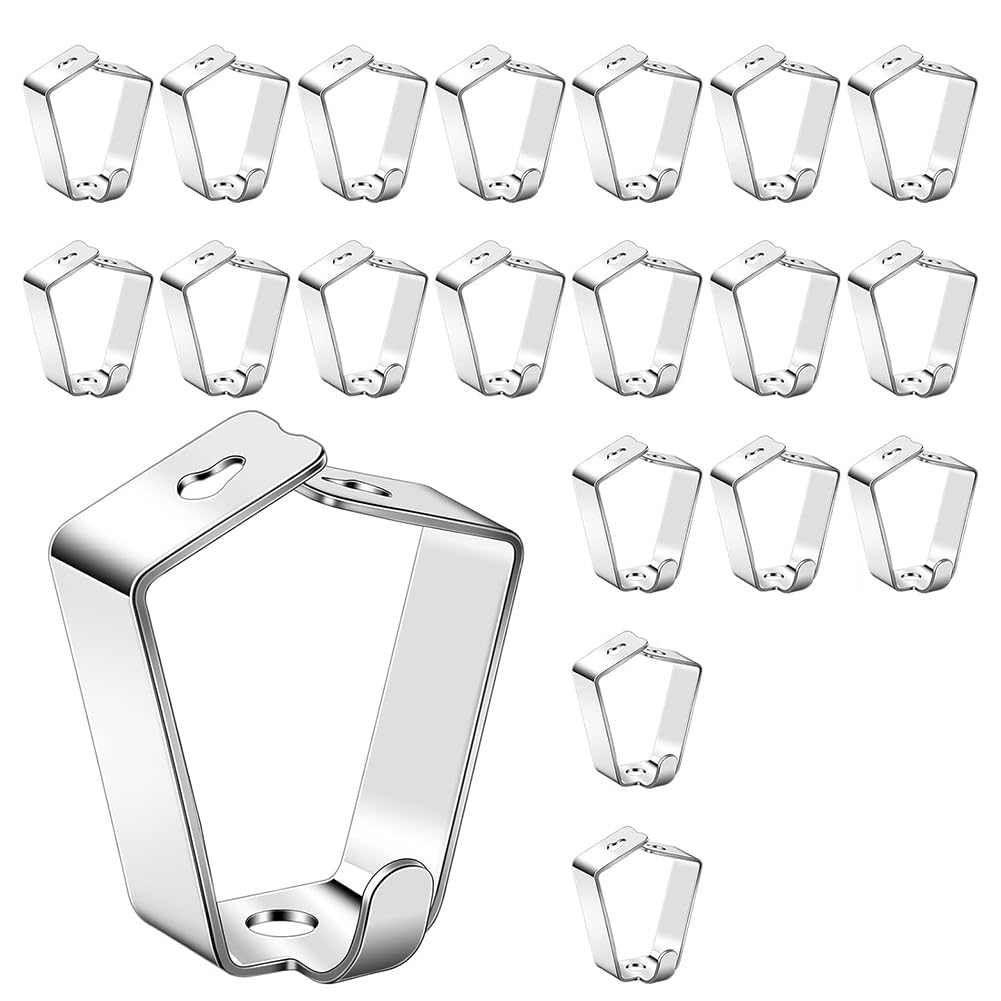 Rersduyt 20 Pack Adjustable Picture Hanging Hook Rail Hanger Hooks For Art Hanging Systems And Other Picture Display Systems