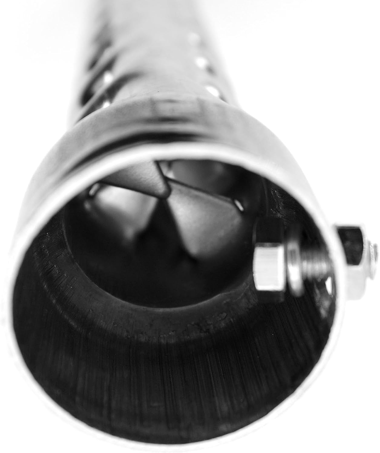 Lylane 1-3/4'' O.D. 8'' Length Motorcycle Metal Exhaust Silencer Exhaust Noise Killer Exhaust Pipe Muffler Baffle for Harley 2'' O.D. Exhause Pipe