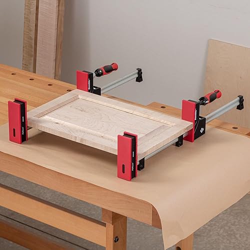 Miniatura 6 de Abrazaderas de mandíbula paralelas, 12 pulgadas, paquete de 2, serie MD, diseñadas para carpintería, construcción de muebles