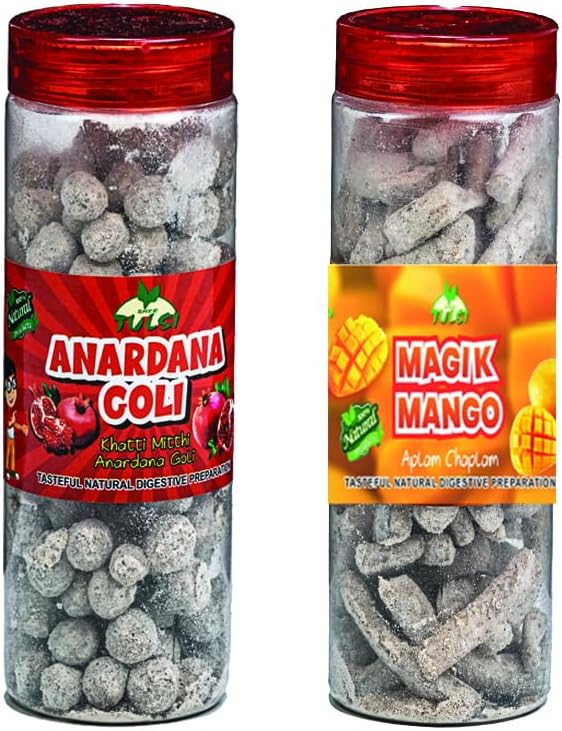 Tulsi CHAMRIA TULSI ANARDANA GOLI 250g & MAAZA MANGO (APLAM CHAPLAM) 200g COMBO OF CHURAN GOLI/PACHAK