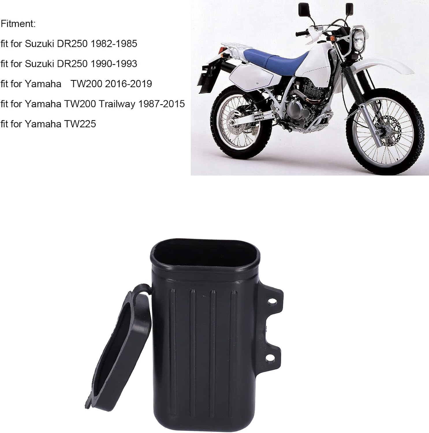 Piccola Scatola Porta Attrezzi per Motocicletta,Cassetta Attrezzi Moto,Borsa Porta Attrezzi per Moto Borsa Porta Attrezzi Universale per DR250 TW200 1987-2015