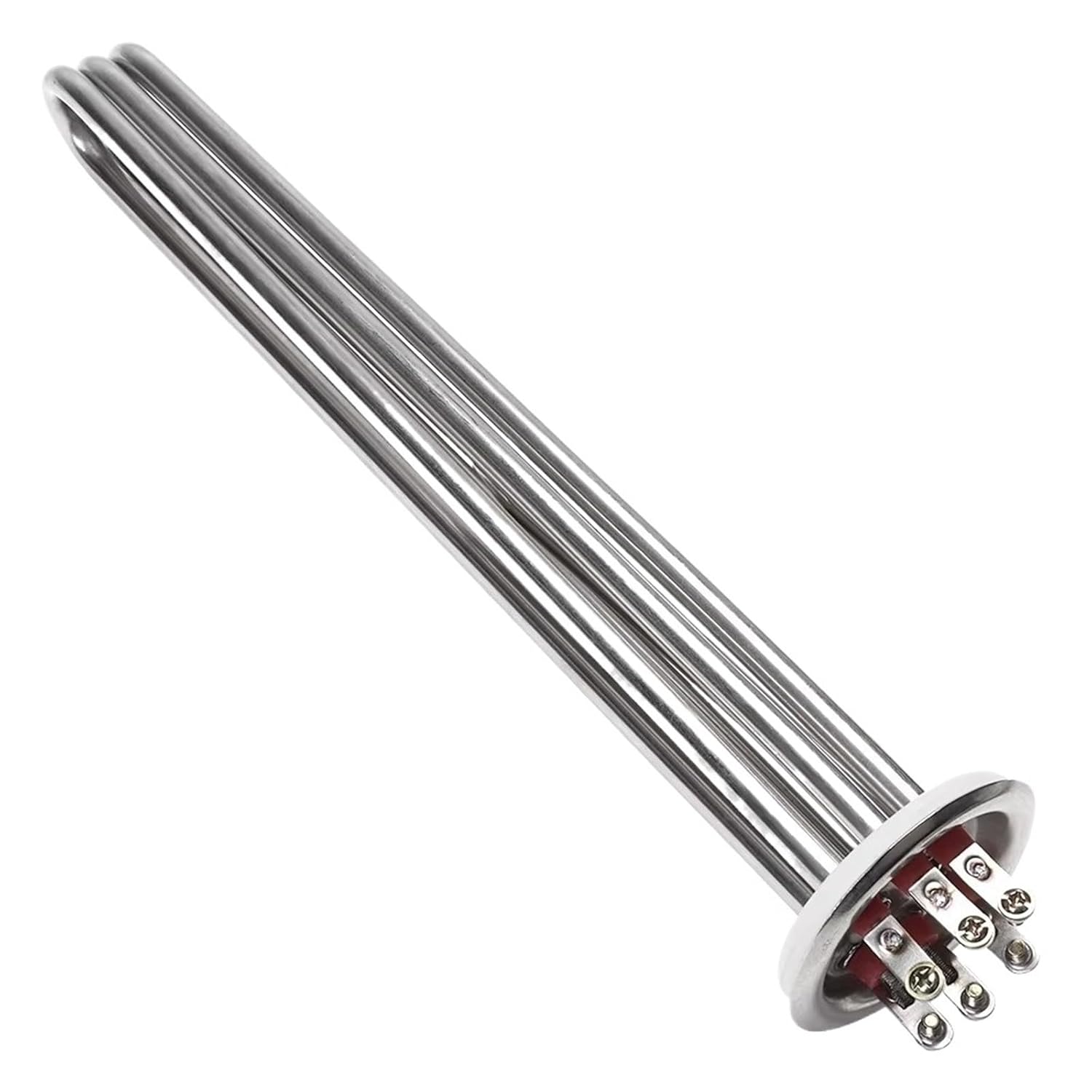 1pcs Electric Water Heater 220V/380V Immersion Heating Element with Temperature Probe Tube 3kw/6kw/9kw SUS304(220V,6kw 260mm)