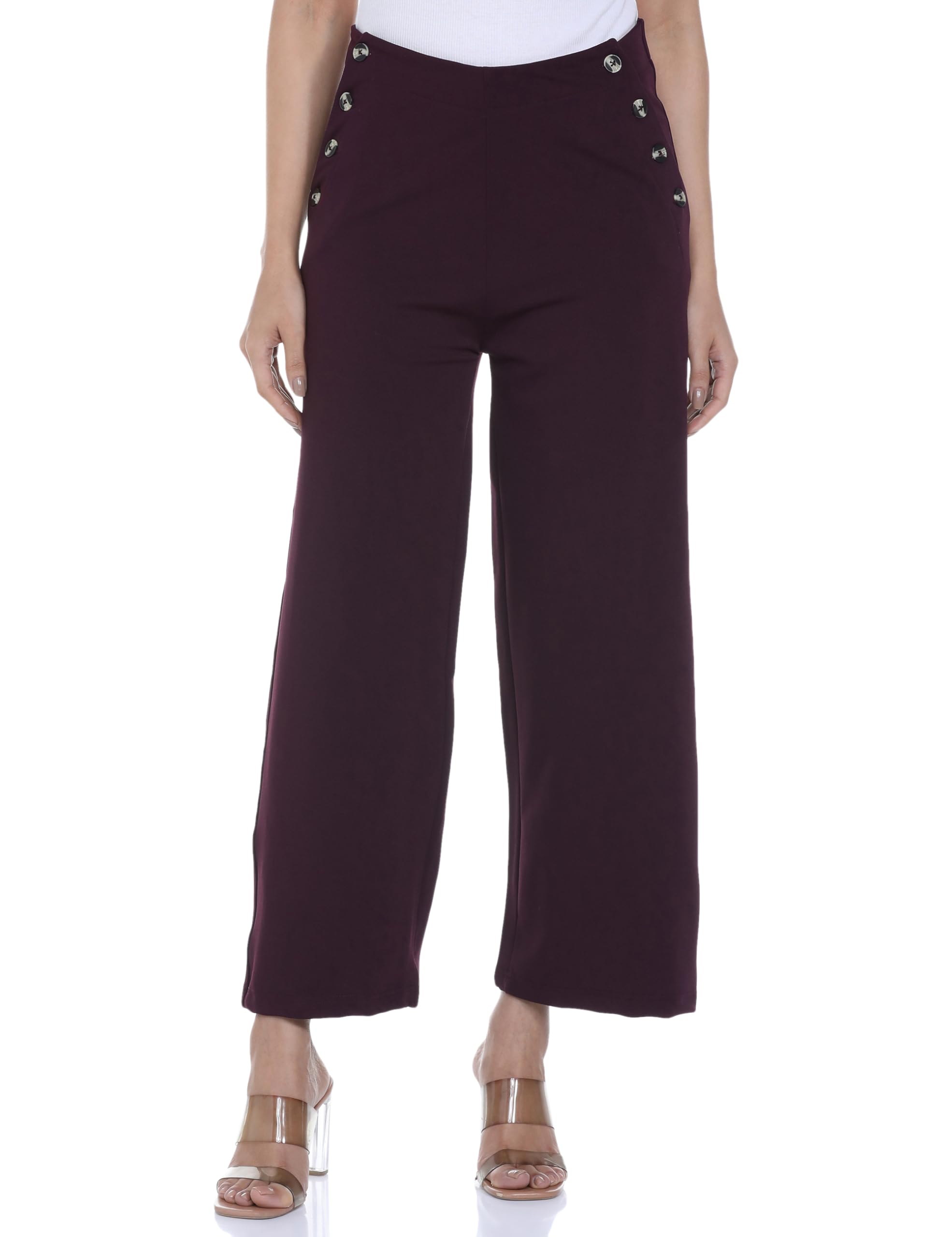 Womens Relaxed Dress Pants FYLAW24WP-503 Cocoa Brown