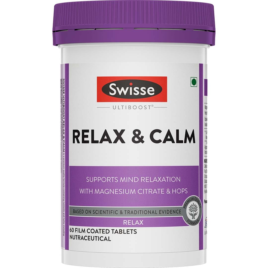 Swisse Relax & Calm - 300mg Magnesium Citrate with Hops & Inositol - Helps Muscle Recovery, Supports Mind Relaxation & Healthy Sleep Cycles | Non-Drowsy Everyday Formula (60 Tablets)-picture-36