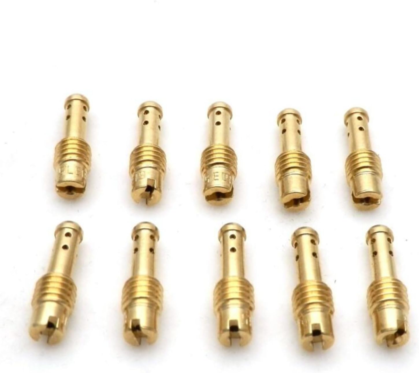 Metal Pilot Jet 8 Bleed Holes For Mikuni VM For TM For TMX Carburetor Sizes 10-32.5 Fuel Main Jet 10Pcs