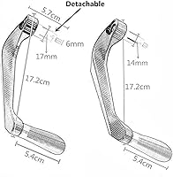 Vista 3 de Paramanos para Yamaha XMAX250 XMAX300 XMAX400 Xmax 250 300 400 X-MAX empuñaduras de manillar de motocicleta Protector de palanca de embrague
