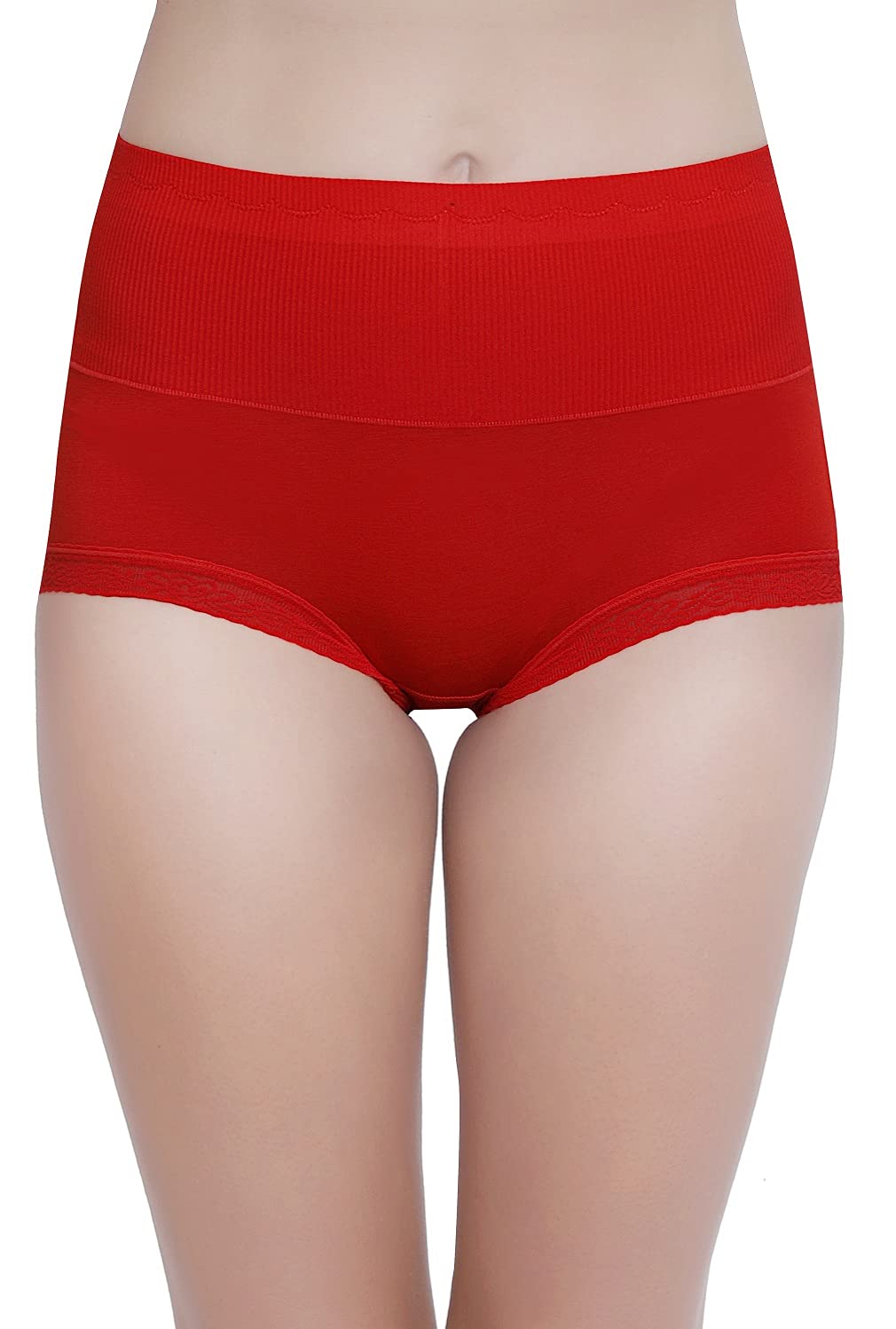 plumbury Women's Cotton High Waist Full Coverage Hipster Panty, Free Size-picture-19