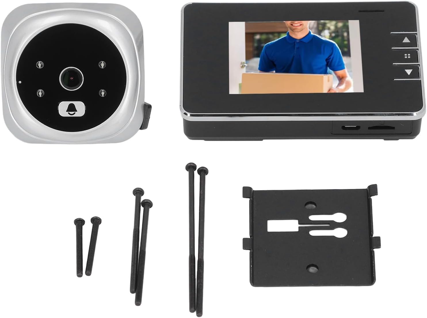 Peephole Camera, 120 Degree View HD Night Vision Peephole Camera for Apartment Door 2 Way Intercom Peep Hole Cameras for Front Door