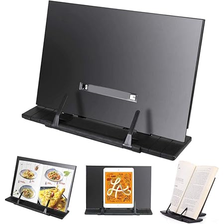 Decareta Buchstander Einstellbarer Lesestander Metall Buch Stander Kochbuchhalter Schwarz Metallstander Faltbar Multifunktional Buchstutze Tablethalter Fur Kuche Zimmer Buro Bucher Kochbuch Tablet Amazon De Burobedarf Schreibwaren