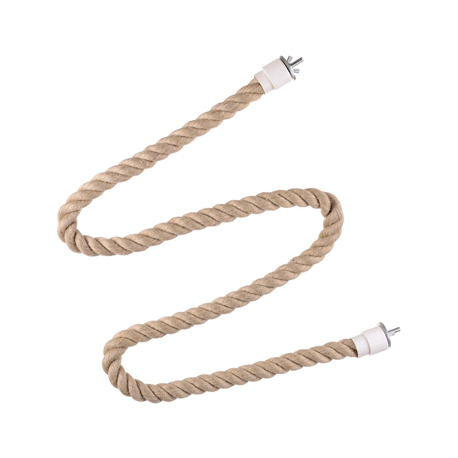 Parrot Climbing Rope Bird Perch Stand Hanging Birds Supplies Bird Rope Perches for Cockatiels Budgie Parakeet Primary Color, M