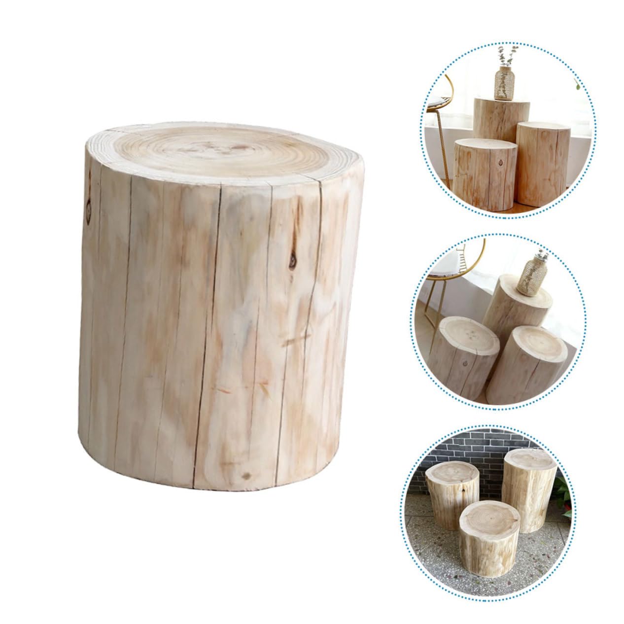 【今日のみ特価】　切り株　木目天板　鉄脚テーブル　サイドテーブル　スツール 送料無料】チーク 切り株 木目天板 鉄脚テーブル サイドテーブル