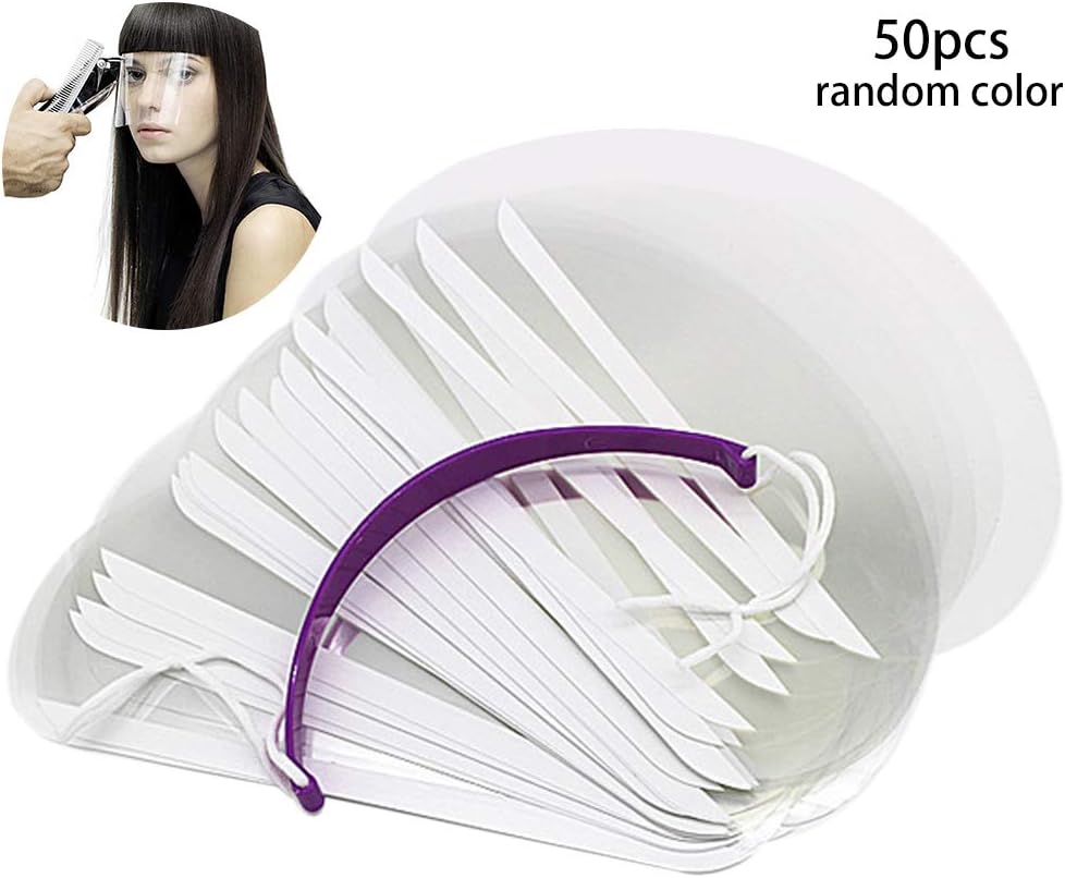 50PCS Clear Transparent Hygienic Mask Disposable Face Mask Anti-Fog Cooking Face Shield Spit Guard For Kitchen,Restaurants,Beauty Salon