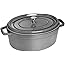 Staub Cast Iron 7-qt Oval Cocotte - Graphite Grey, Made in France