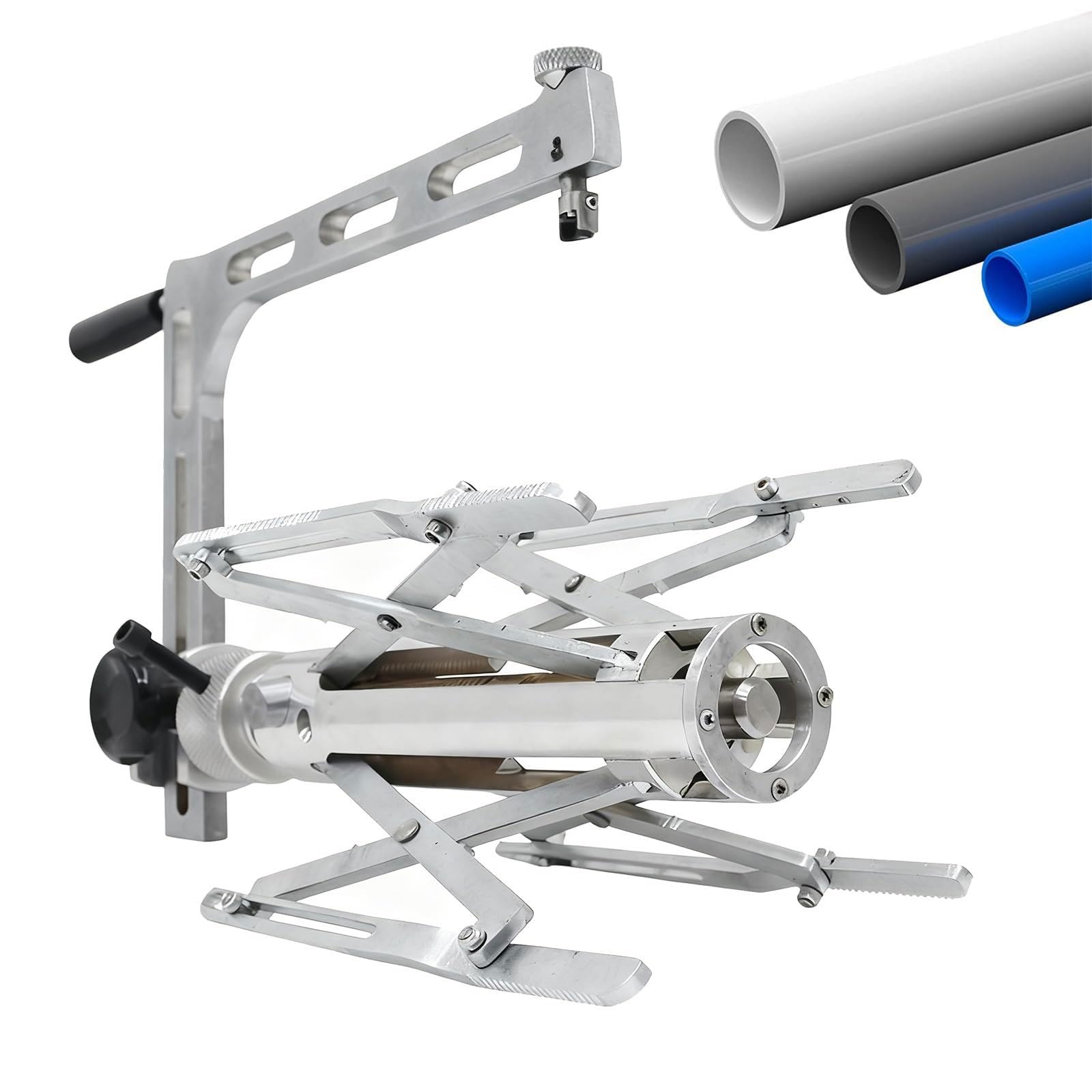 XNZJHPP Manual Rotary Pipe Scraper - PE Pipe Edge Planer for 75-200mm & 160-400mm Tubes, External Oxidation Removal Tool for Efficient Pipeline Maintenance (75)
