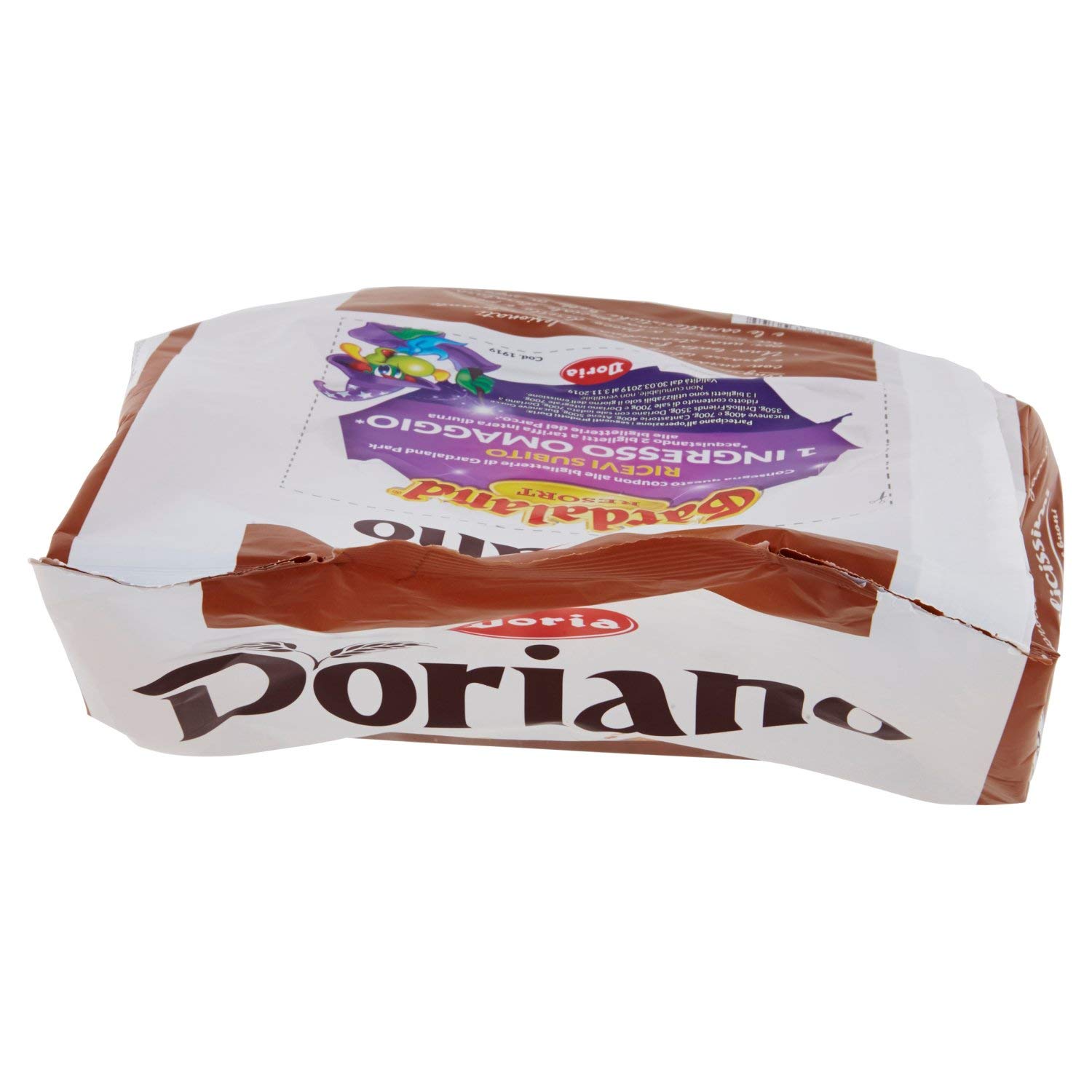 16x Doria Doriano Cracker Integrali - Duftende und Knusprige Vollkorn Cracker - 700g Beutel – Jeder Beutel enthält 24 Einzelportionen + Beni Culinari Kostenloser Schlüsselanhänger