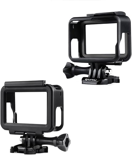 Miniatura 3 de Carcasa de montaje de marco para cámara GoPro Hero 5/6 de acción negra, funda protectora con hebilla de liberación rápida, tornillo de perno de