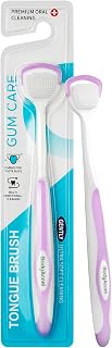 BodyAccel Silicone Tongue Cleaner for Adults, Soft & Gentle Tongue Brush and Scraper, Helps Remove Bad Breath, Flexible Non-Slip Handle for Comfortable Control