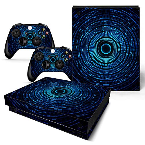SKINOWN Xbox One X Console Remote Controllers Skin Set Vinyl Skin Decals Sticker Cover for Xbox One X