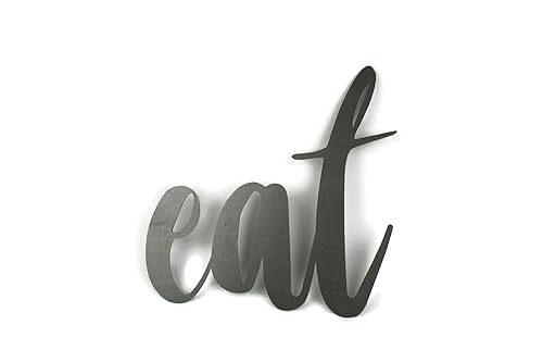 Miniatura 651 de Steel Metal Script Word Art - Various Sizes and Finishes (cheers Small 12.5x6", Raw, Unfinished Steel)