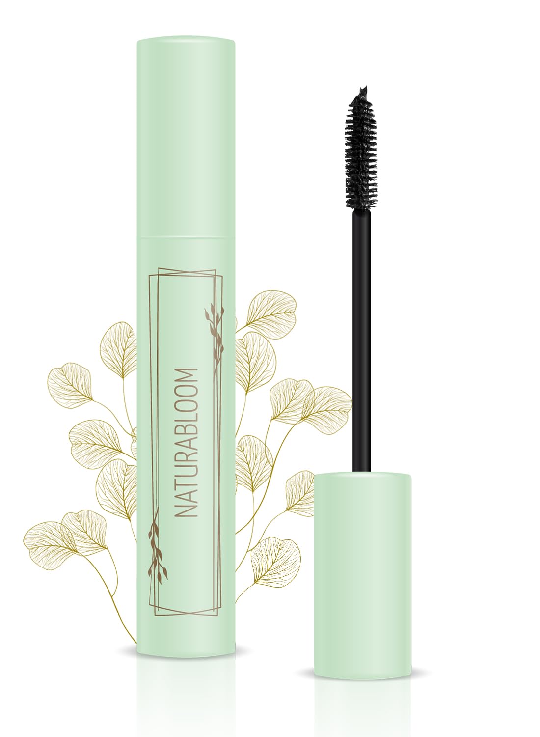 Natural Vegan Black Mascara With Jojoba - Extra Volume and Length For Stunning Lashes - Hypoallergenic, Smudge-proof & Long-lasting mascara - Organic, Cruelty-Free - Made in Italy 9.5ml
